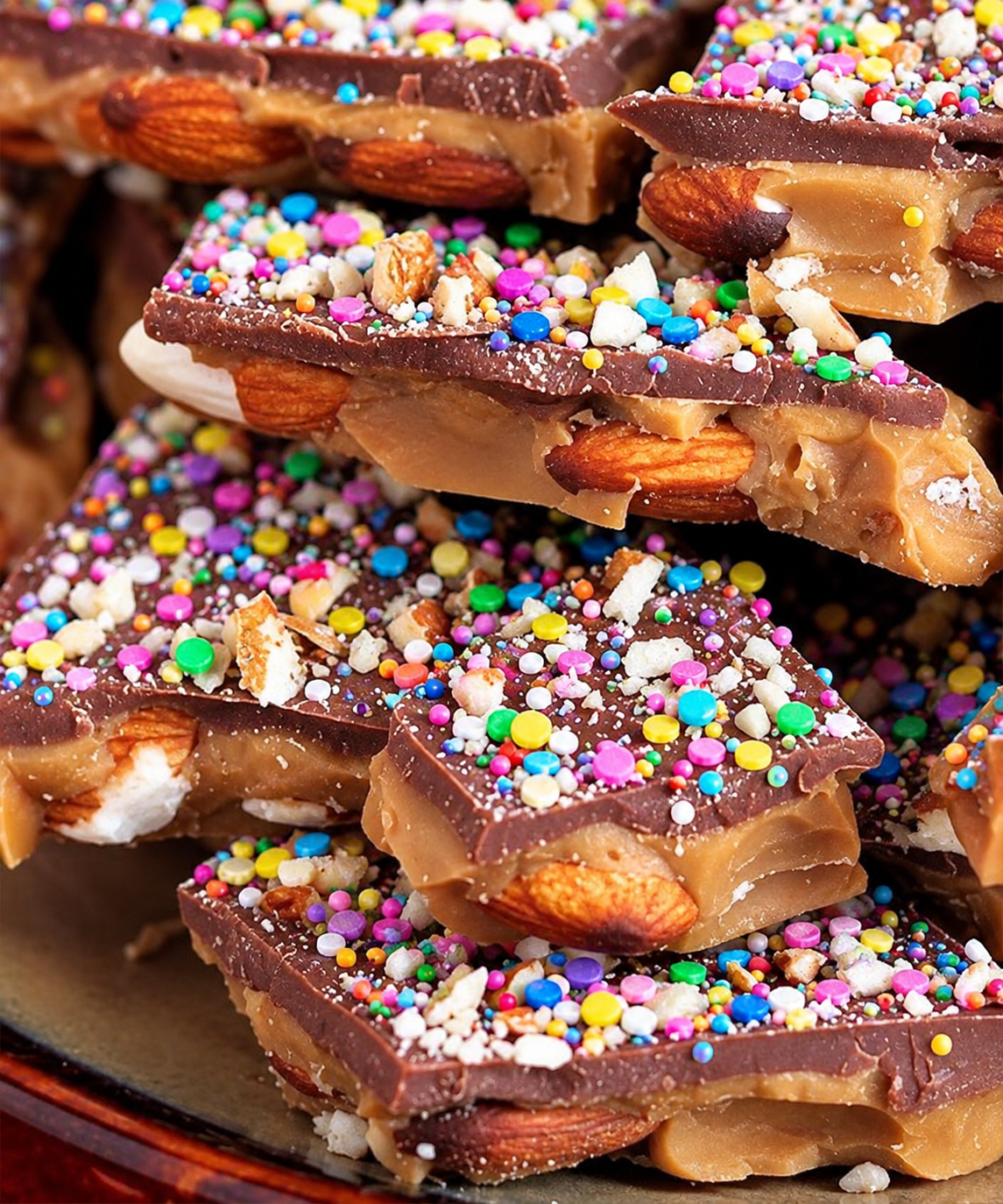 Dove's Confetti English Chocolate Toffee Almond Brittle