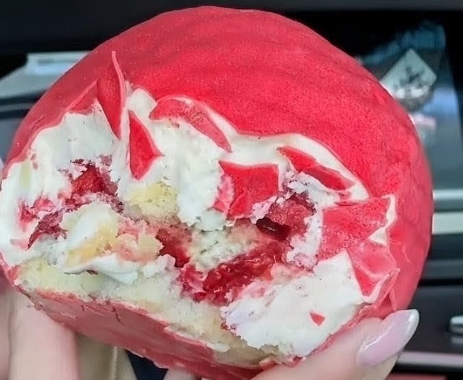 Strawberry White Chocolate Cheesecake Mousse Tart.