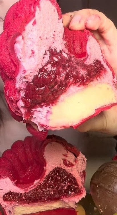 Raspberry Coconut White Chocolate Cheesecake Mousse Fruit Tart.