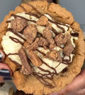 Butterfinger Peanut Butter Cup Cheesecake Mousse Peanut Butter Cookie