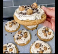 Chocolate Chunk Cookie Dough Cream Cheese Frosted Cookie