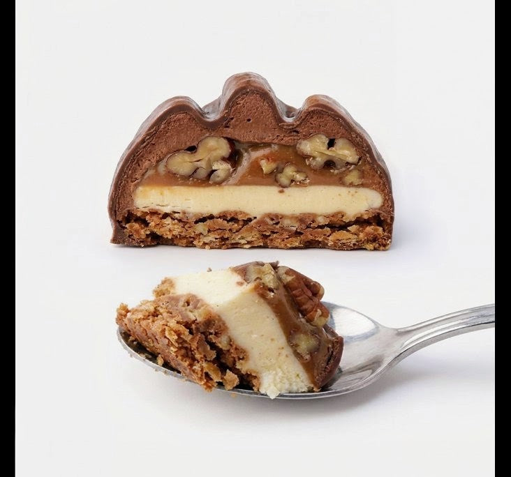 Butter Pecan Preline White Chocolate Mousse Tart.