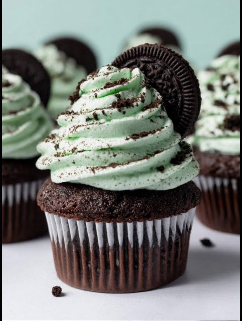 Mint Oreo Italian Brownie Chocolate Chunk White Chocolate  Cheesecake Cupcake