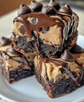 Chocolate Chunk Cookie Dough Italian Ganache Frosted Brownie