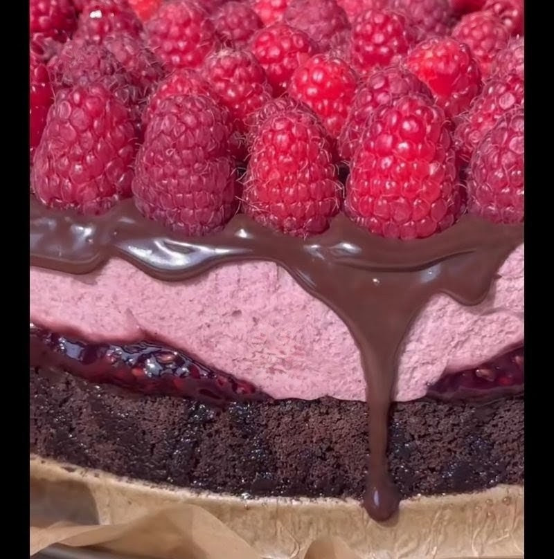 Raspberry Oreo Chocolate Chunk Cheesecake Italian Chocolate Ganache Frosted Triple Chocolate Chunk Fudge Brownie