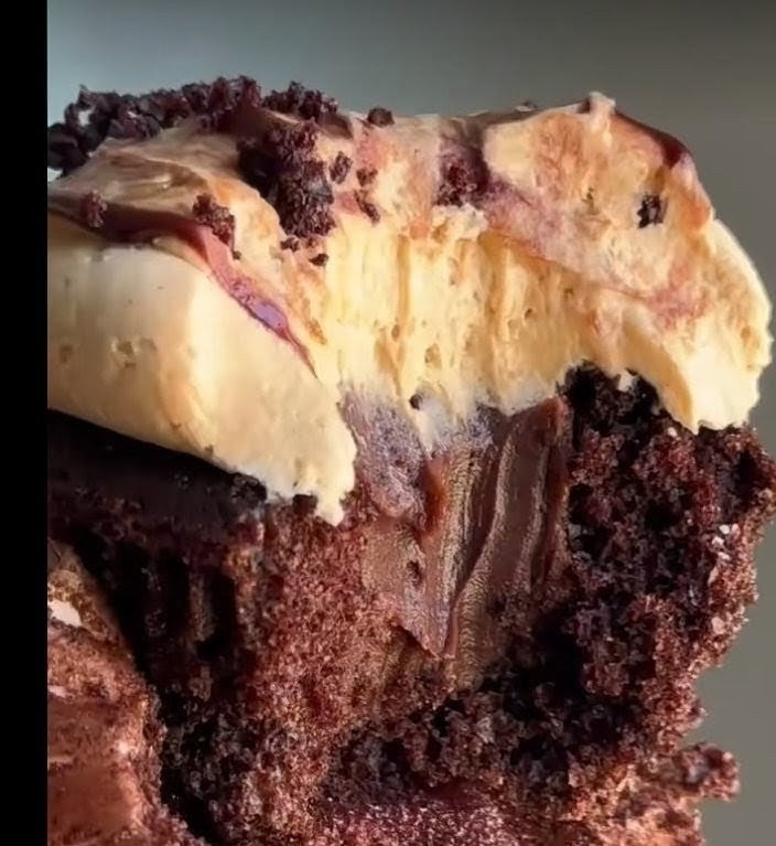 Peanut Butter Cup & Peanut Butter Cookie Dough Mousse Cupcake