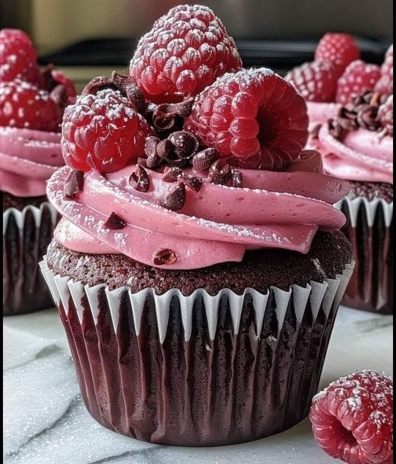 Raspberry Oreo Cheesecake Brownie Chocolate Chunk Mousse Chocolate Cupcake
