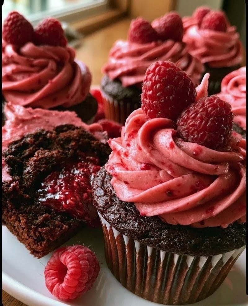 Raspberry Oreo Cheesecake Brownie Chocolate Chunk Mousse Chocolate Cupcake