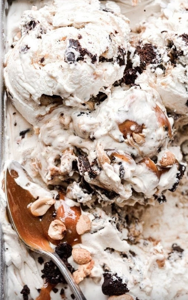 English Chocolate Toffee Peanut Brittle Caramel Brownie Fudge Ice Cream