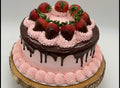 Strawberry & Chocolate Oreo Chocolate Chunk Cheesecake Mousse Cake Bar