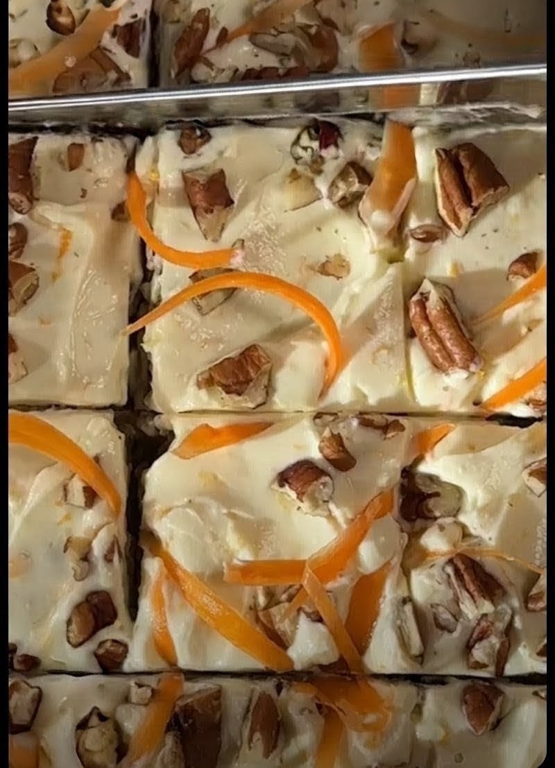 Persian Carrot Cake Blondie