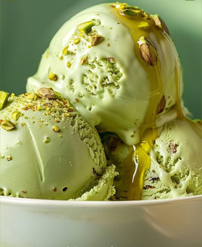 Dubai Chocolate Bar Honey Comb Milk Chocolate Toffee Pistachio Nut Brittle Chocolate Truffle Brownies Pistachio Matcha Green Tea  Tahini Ice Cream