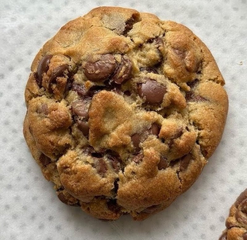 Dove's Milk Chocolate Chunk White Chocolate Truffle Black Tea Levain Angel Cookie