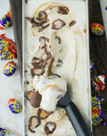 Cadbury White & Milk Chocolate Creme Egg, Confetti, Easter M&M, Milk Chocolate Toffee Almond Brittle Cheesecake Ice Cream