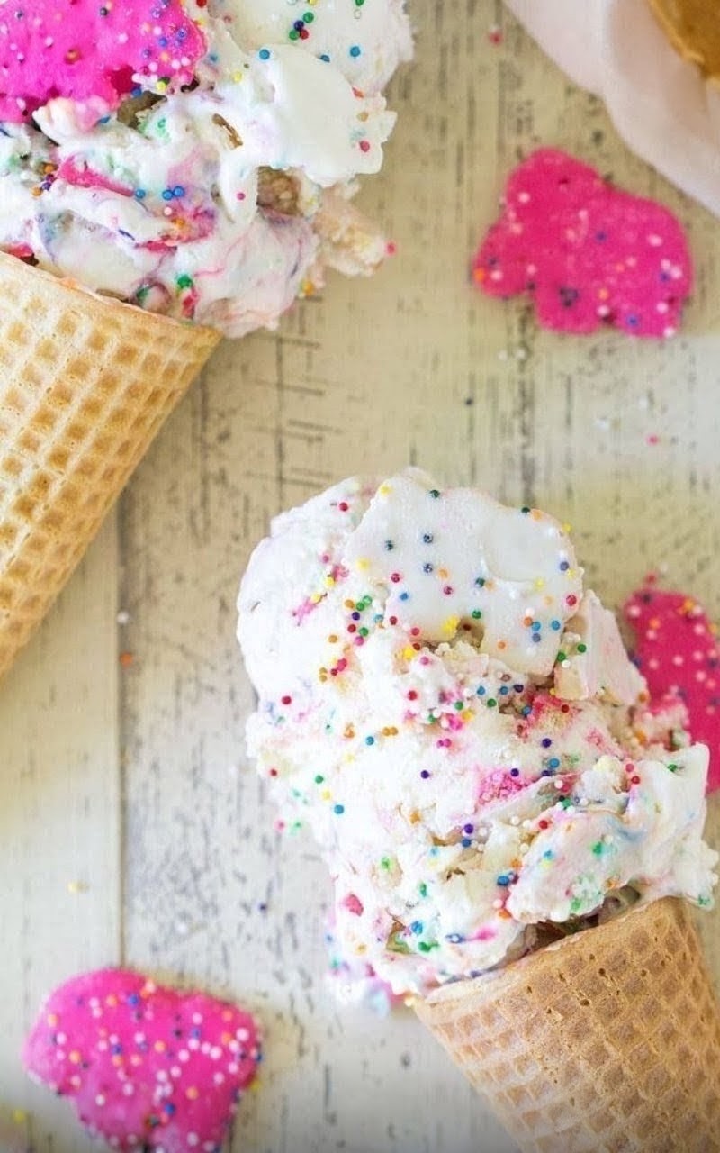Circus Animal Unicorn Confetti White Chocolate Toffee Almond Brittle White Chocolate Cheesecake Turkish Dondurma Ice Cream